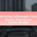 Celebrating Volkswagen History: Events That Honor Classic Models
