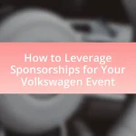 How to Leverage Sponsorships for Your Volkswagen Event