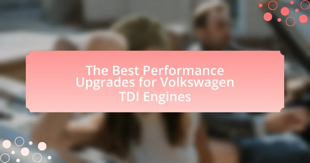 The Best Performance Upgrades for Volkswagen TDI Engines